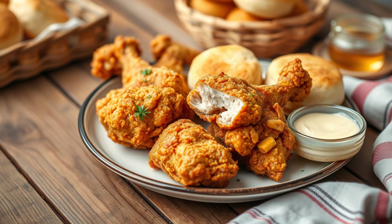 Southern Fried Chicken with Buttermilk Biscuits