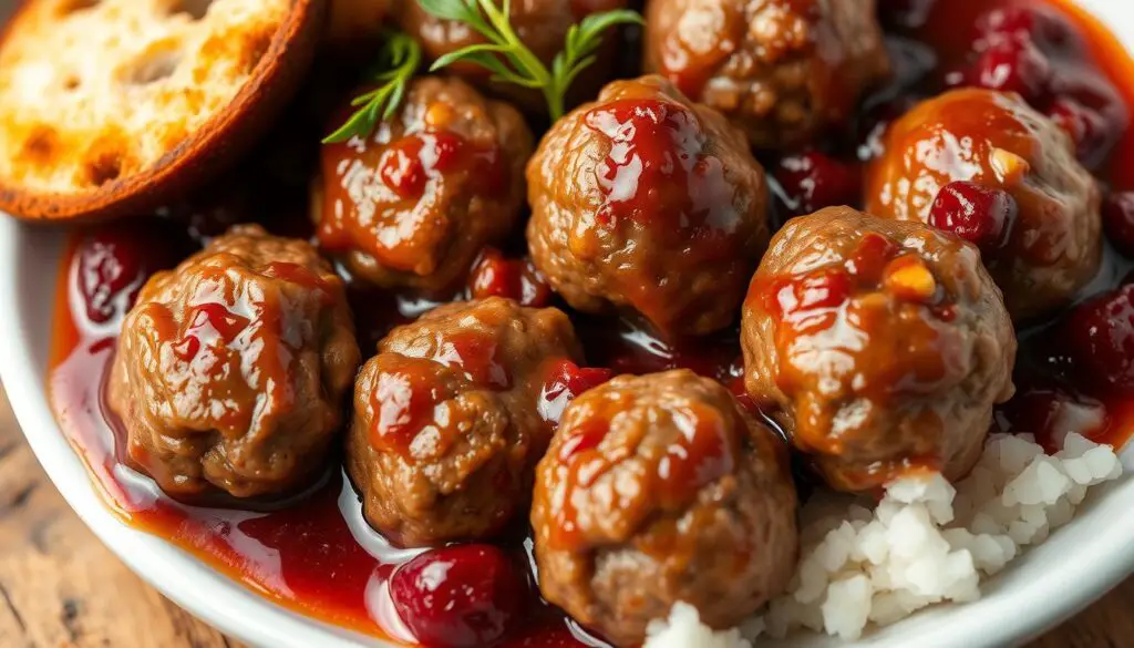 Swedish meatballs texture