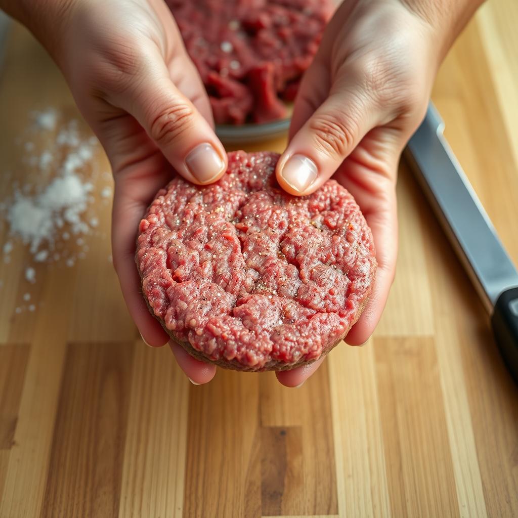 burger patty formation