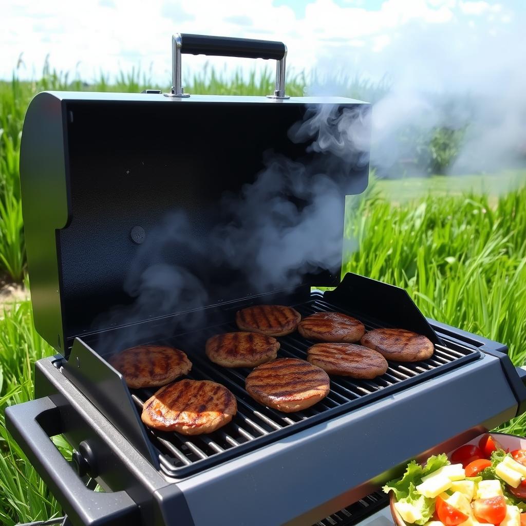 grilling burgers