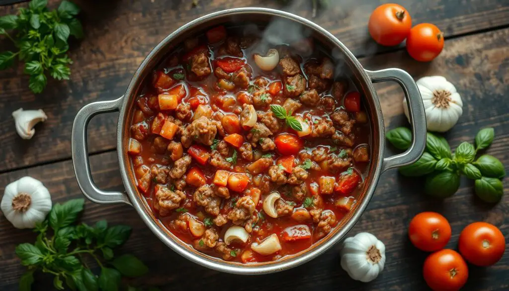 homemade meat sauce