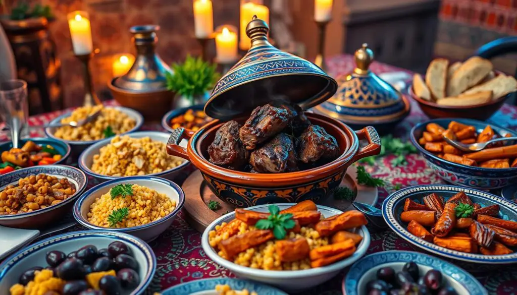 serving tagine