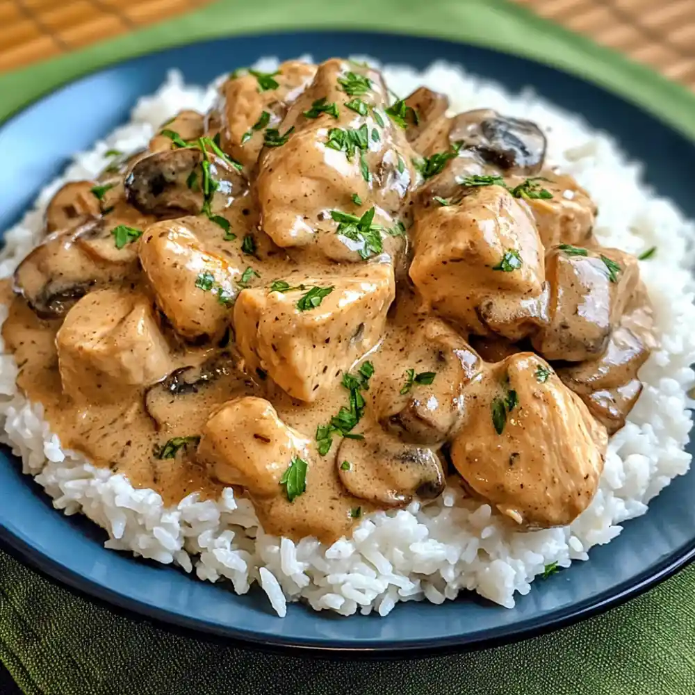 Creamy Chicken Stroganoff with Mushrooms